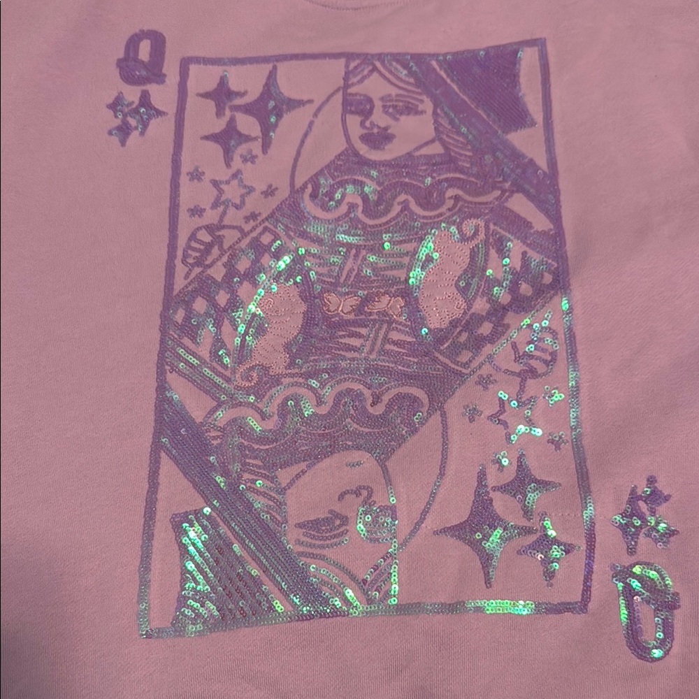 QUEEN OF SPARKLES Pink and Purple Sweater